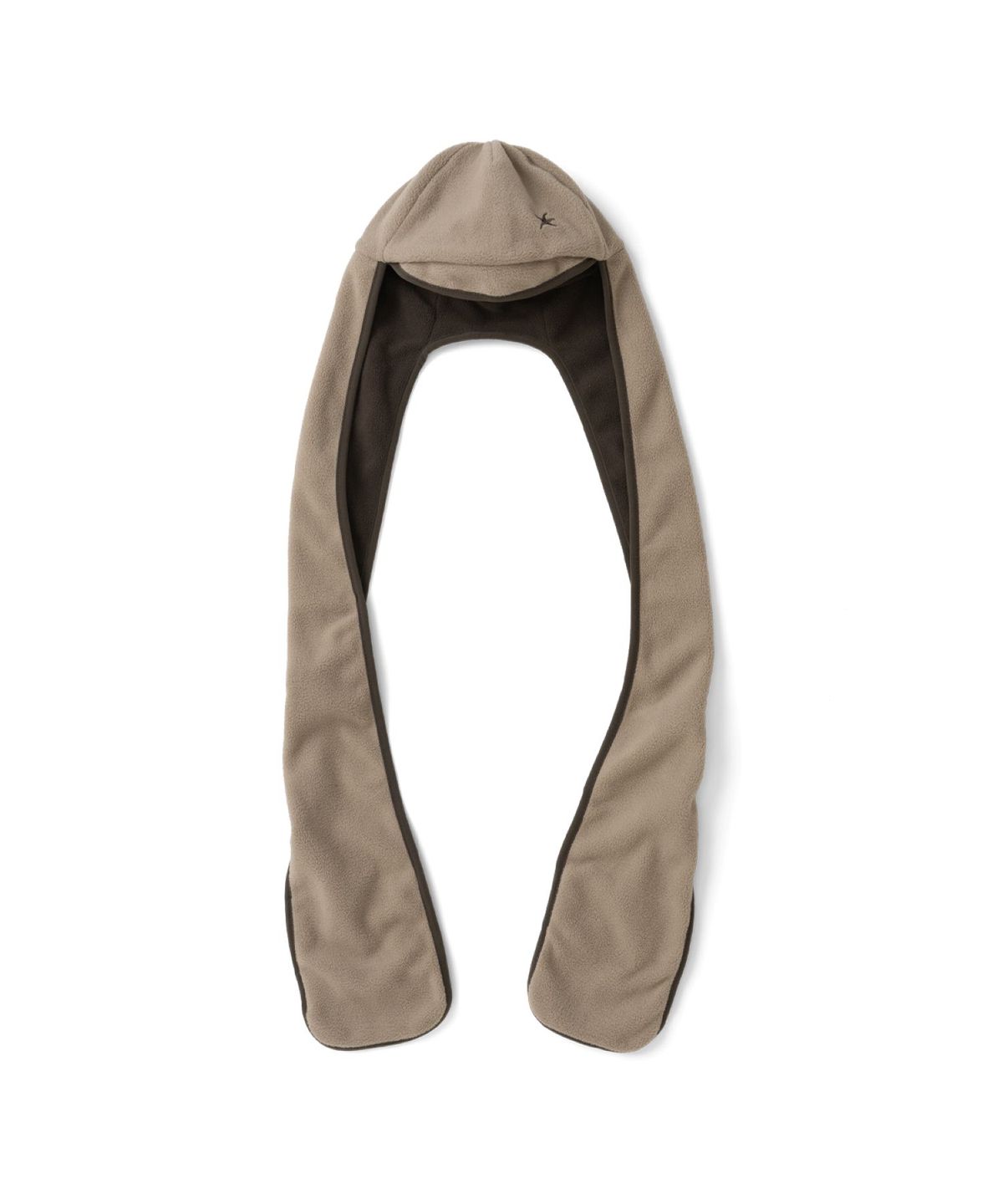 더콜디스트모먼트(THECOLDESTMOMENT) TCM reversible fleece hooded muffler (brown)