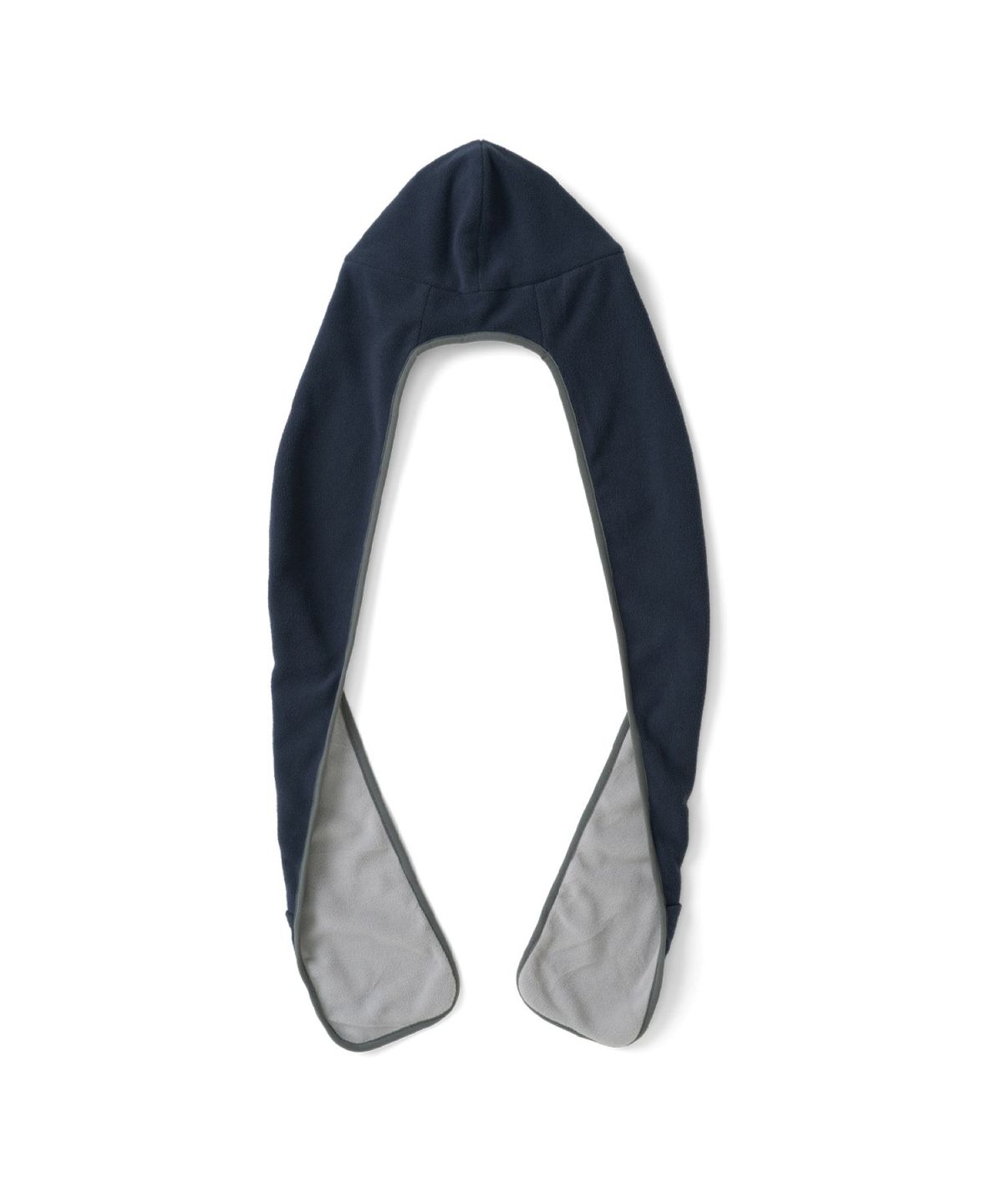 더콜디스트모먼트(THECOLDESTMOMENT) TCM reversible fleece hooded muffler (navy)