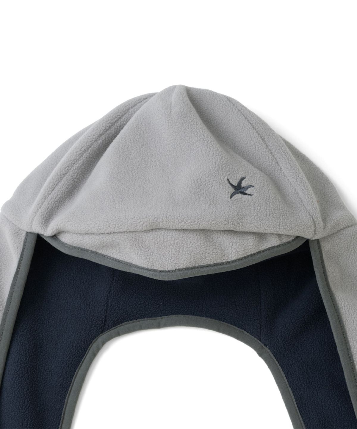더콜디스트모먼트(THECOLDESTMOMENT) TCM reversible fleece hooded muffler (navy)
