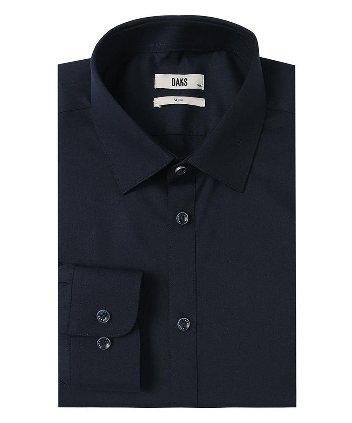 닥스셔츠(DAKS SHIRTS) 노케어 레이온혼방 솔리드셔츠 슬림핏 네이비_DMA1SHDL305N1