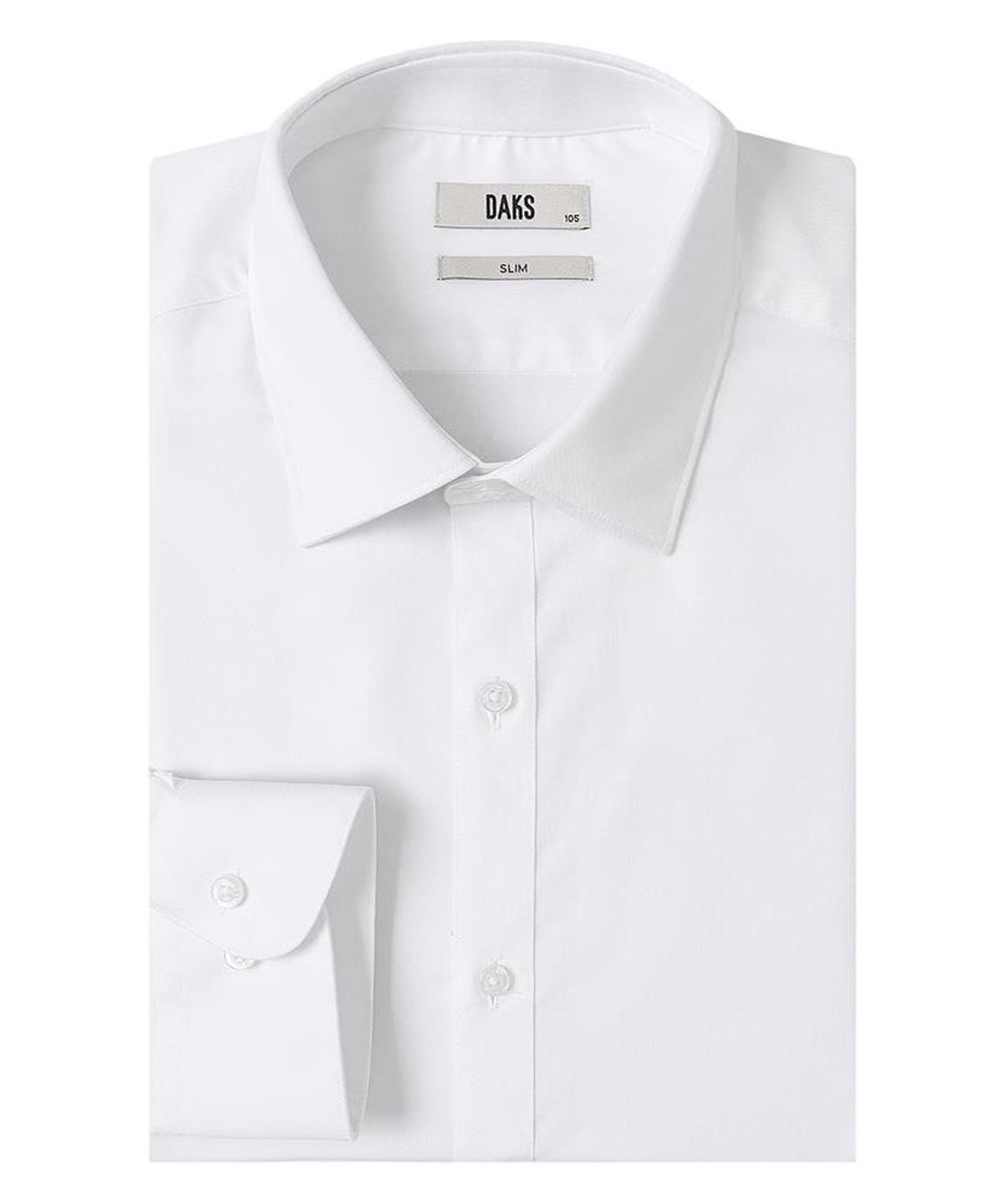 닥스셔츠(DAKS SHIRTS) 이지케어 폴리혼방 솔리드 셔츠 슬림핏 화이트_DLA2SHDL601A1