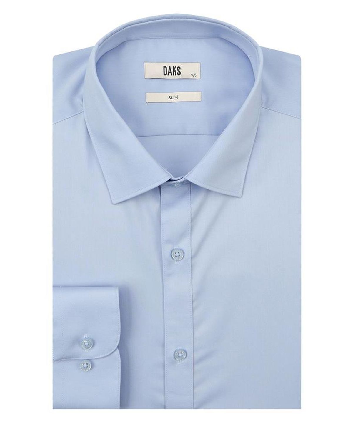 닥스셔츠(DAKS SHIRTS) 면혼방 솔리드 셔츠 슬림핏 블루_DLA2SHDL601B1