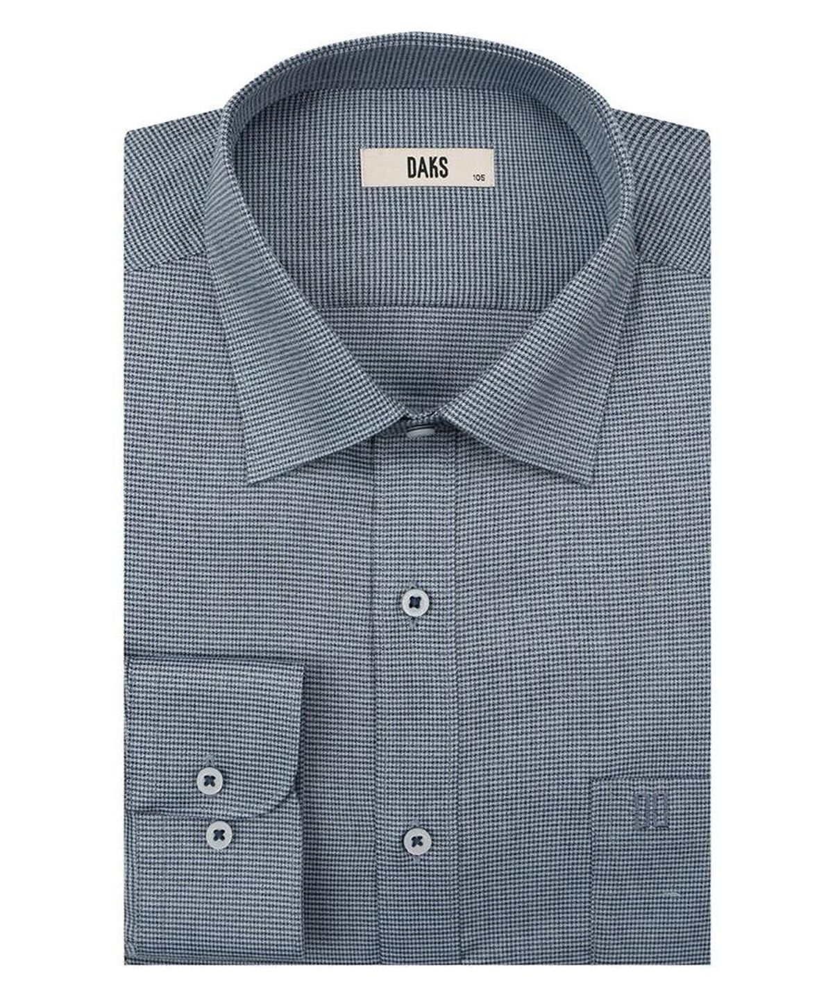닥스셔츠(DAKS SHIRTS) 면100 솔리드 셔츠 레귤러핏 블루_DLA2SHDL425B1