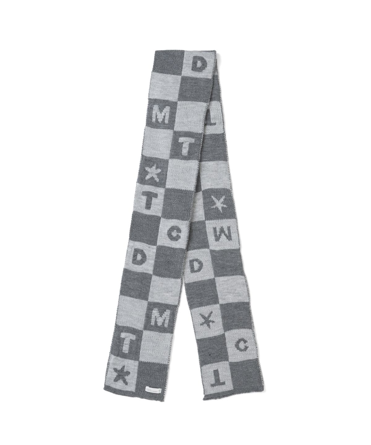 더콜디스트모먼트(THE COLDEST MOMENT) TCM tcdmt checker board muffler (melange grey)