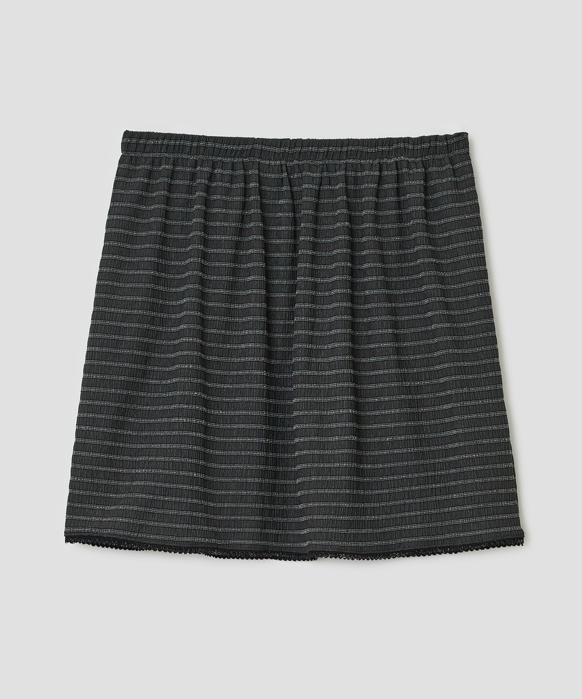 타입서비스(TYPESERVICE) Layered Lace Skirt [Charcoal]