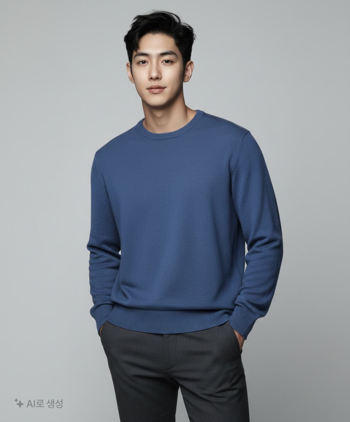 엠엠엘지(MMLG) [Mmlg] MM AUTHENTIC KNIT (BLUE) XL