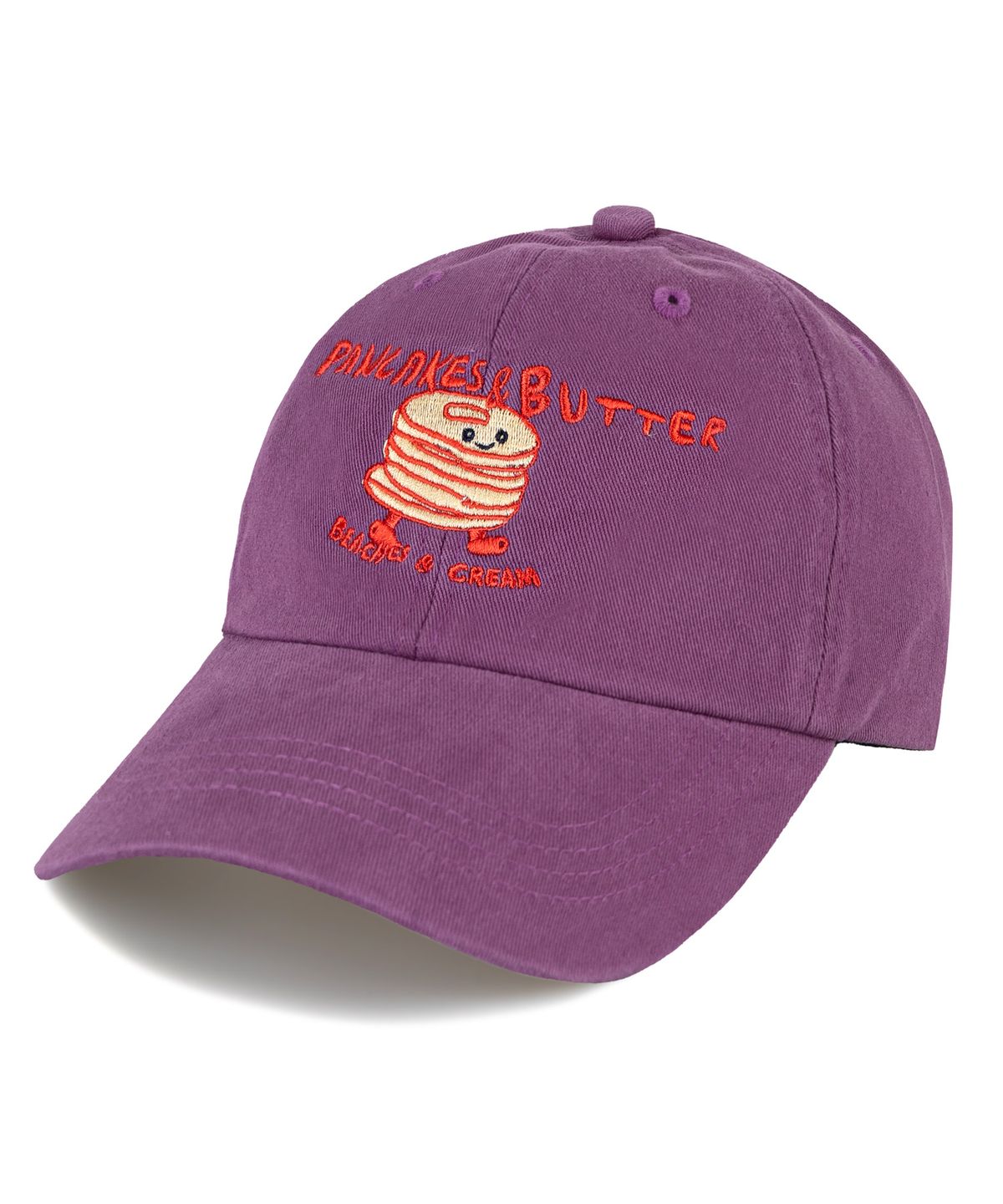 비치스앤 크림 키즈(BEACHESAND CREAM KIDS) 팬케익 버터 워싱 볼캡-퍼플(Pancakes Butter Washing Ball cap)