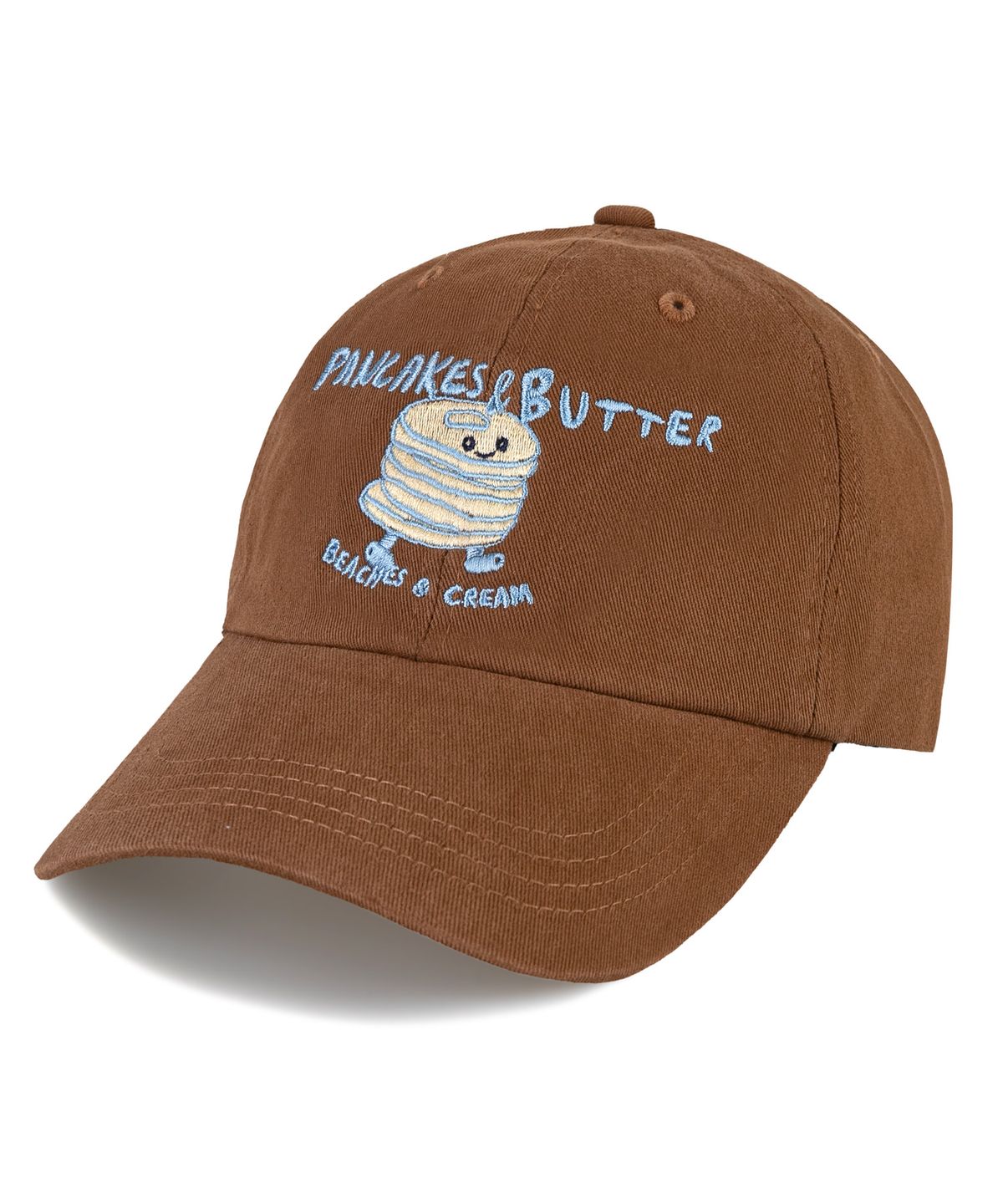 비치스앤 크림 키즈(BEACHESAND CREAM KIDS) 팬케익 버터 워싱 볼캡-브라운(Pancakes Butter Washing Ball cap)