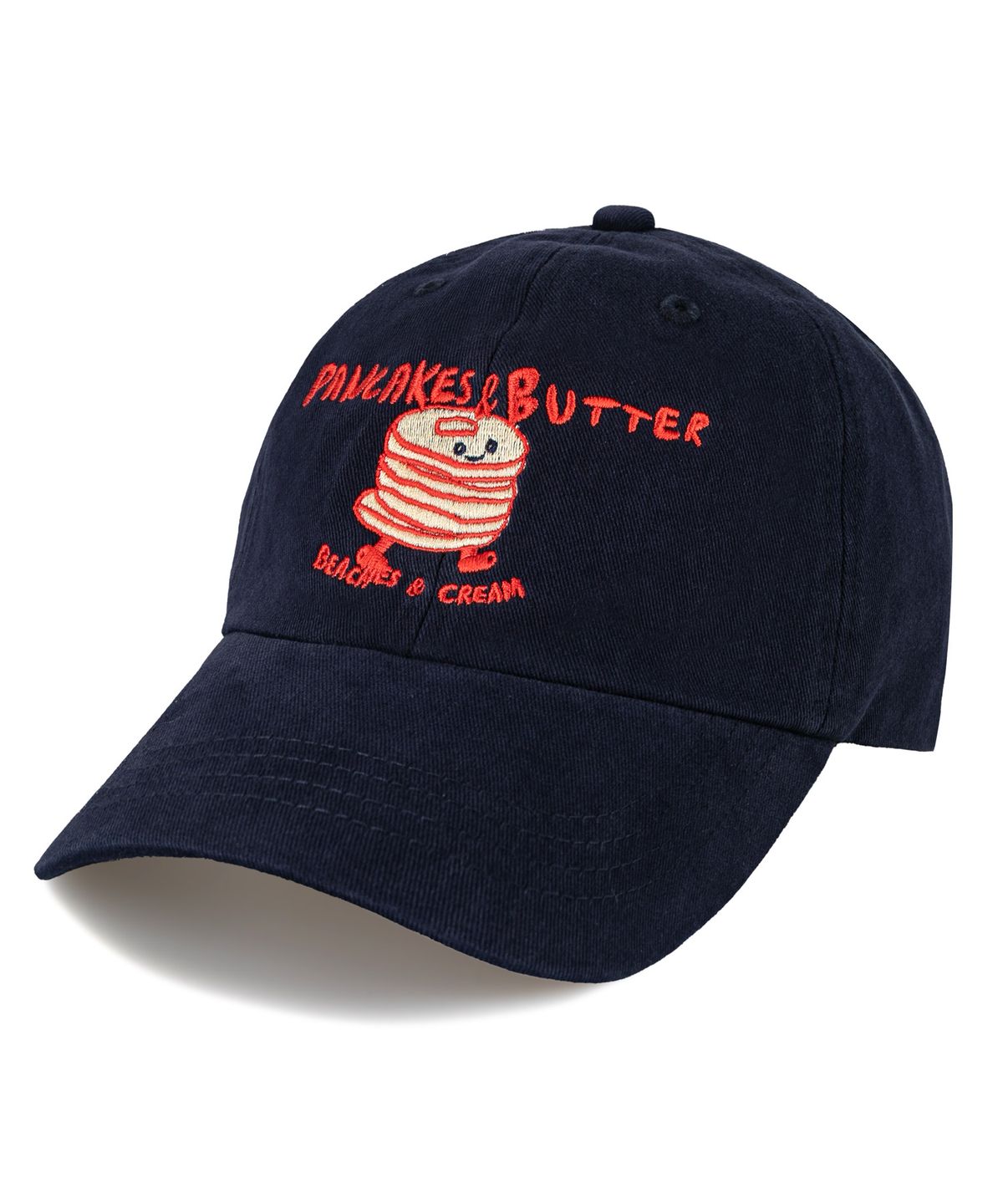 비치스앤 크림 키즈(BEACHESAND CREAM KIDS) 팬케익 버터 워싱 볼캡-네이비(Pancakes Butter Washing Ball cap)