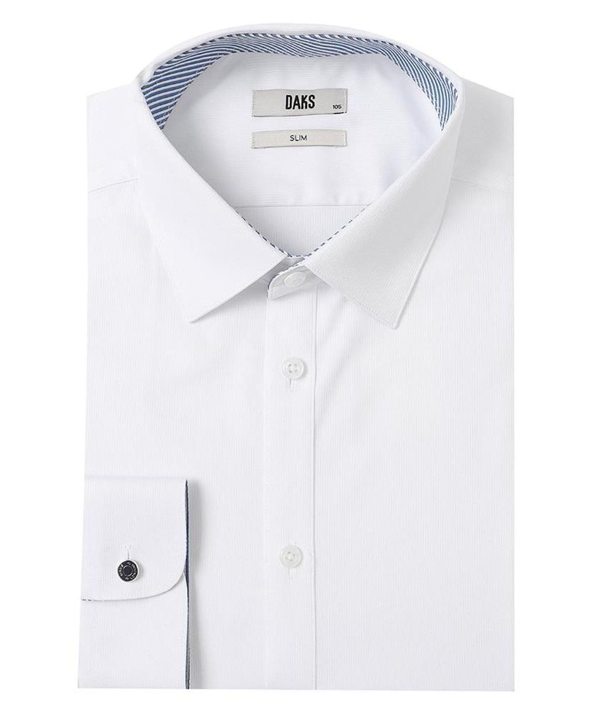 닥스셔츠(DAKS SHIRTS) 노케어 레이온혼방 솔리드셔츠 슬림핏 화이트_DMA1SHDL311A1