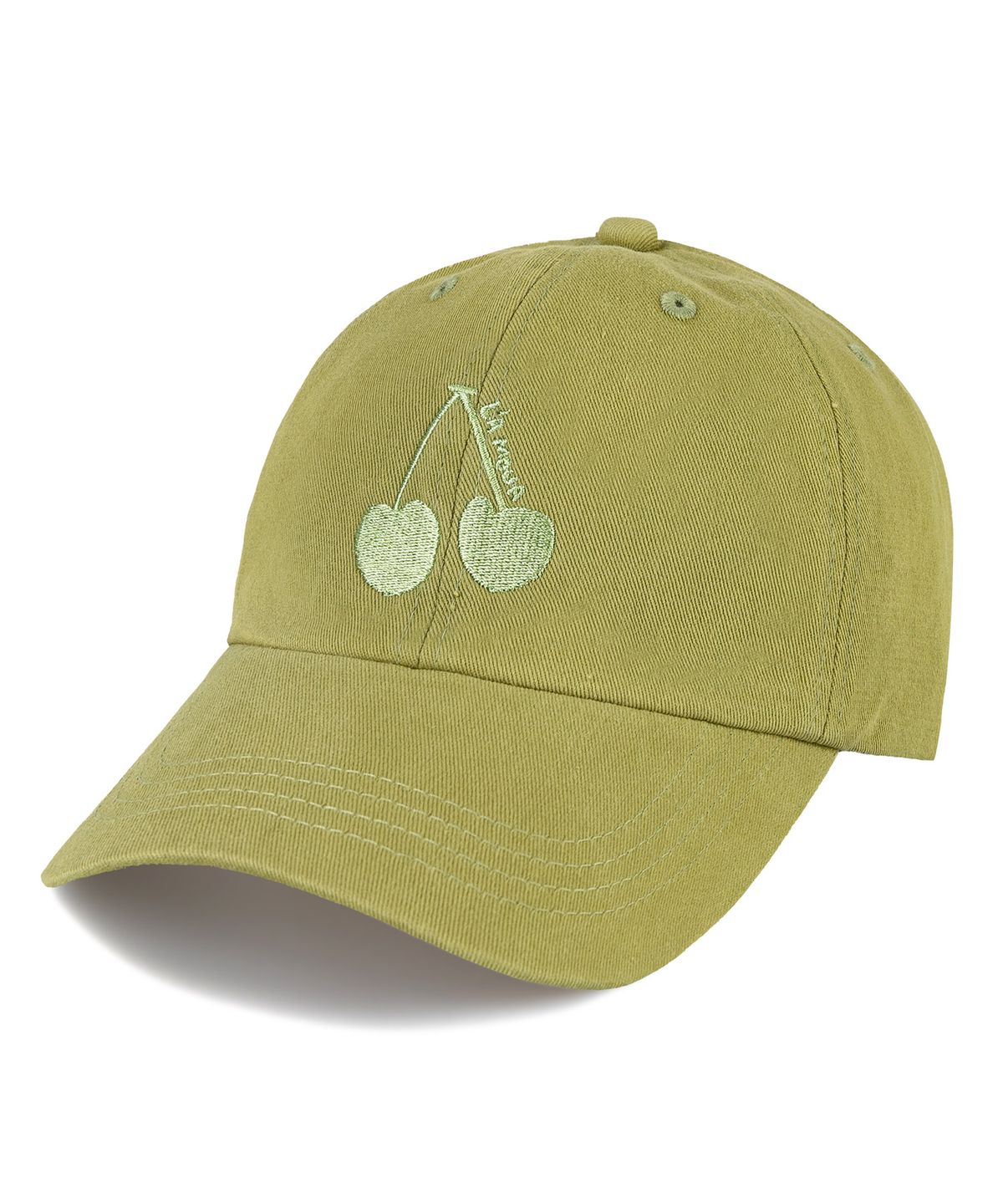 비치스앤 크림 키즈(BEACHESAND CREAM KIDS) 체리 워싱 볼캡-애플그린(Cherry Washing Ball cap)