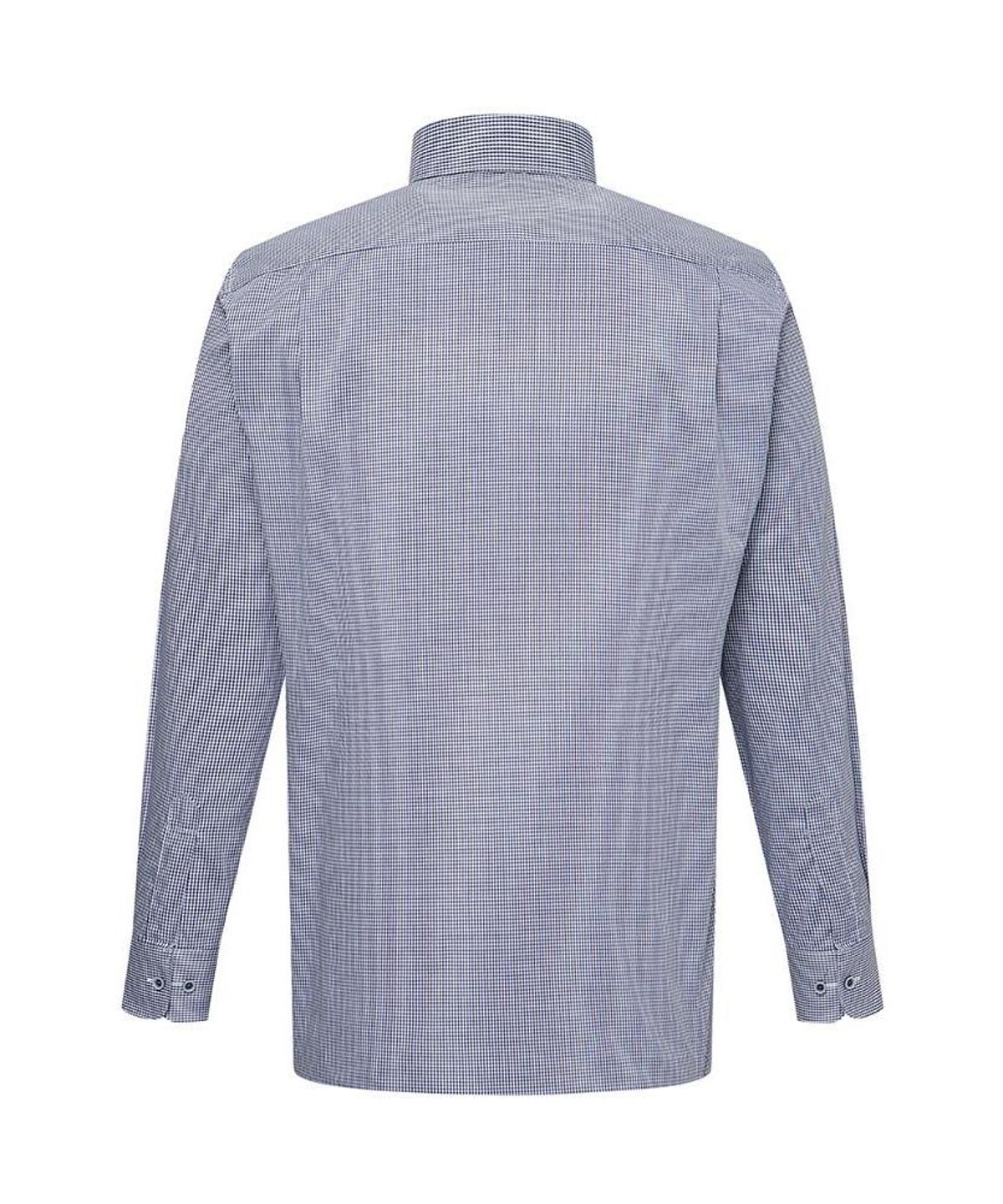 닥스셔츠(DAKS SHIRTS) 면혼방 잔체크 셔츠 레귤러핏 블루_DLA2SHDL423B1