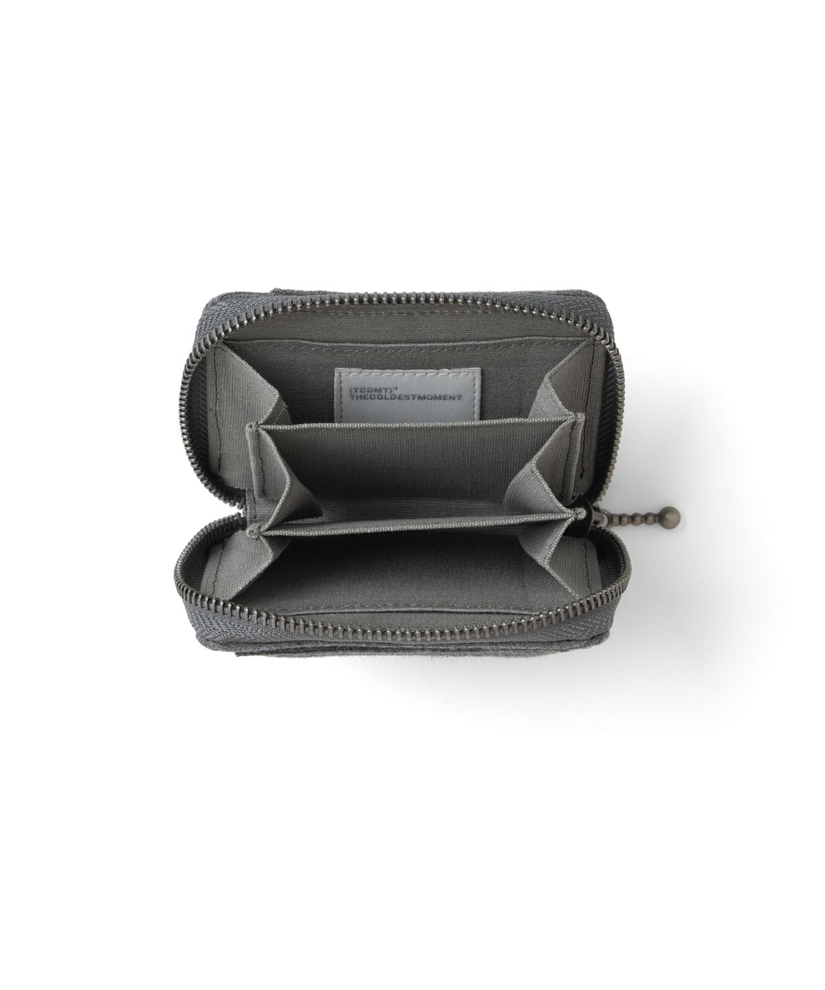 더콜디스트모먼트(THECOLDESTMOMENT) TCM typography cotton wallet (charcoal)