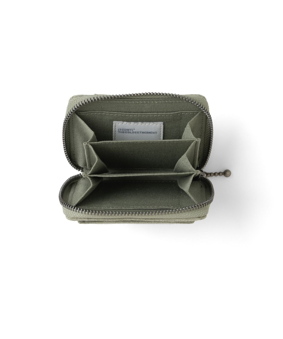더콜디스트모먼트(THECOLDESTMOMENT) TCM typography cotton wallet (green)