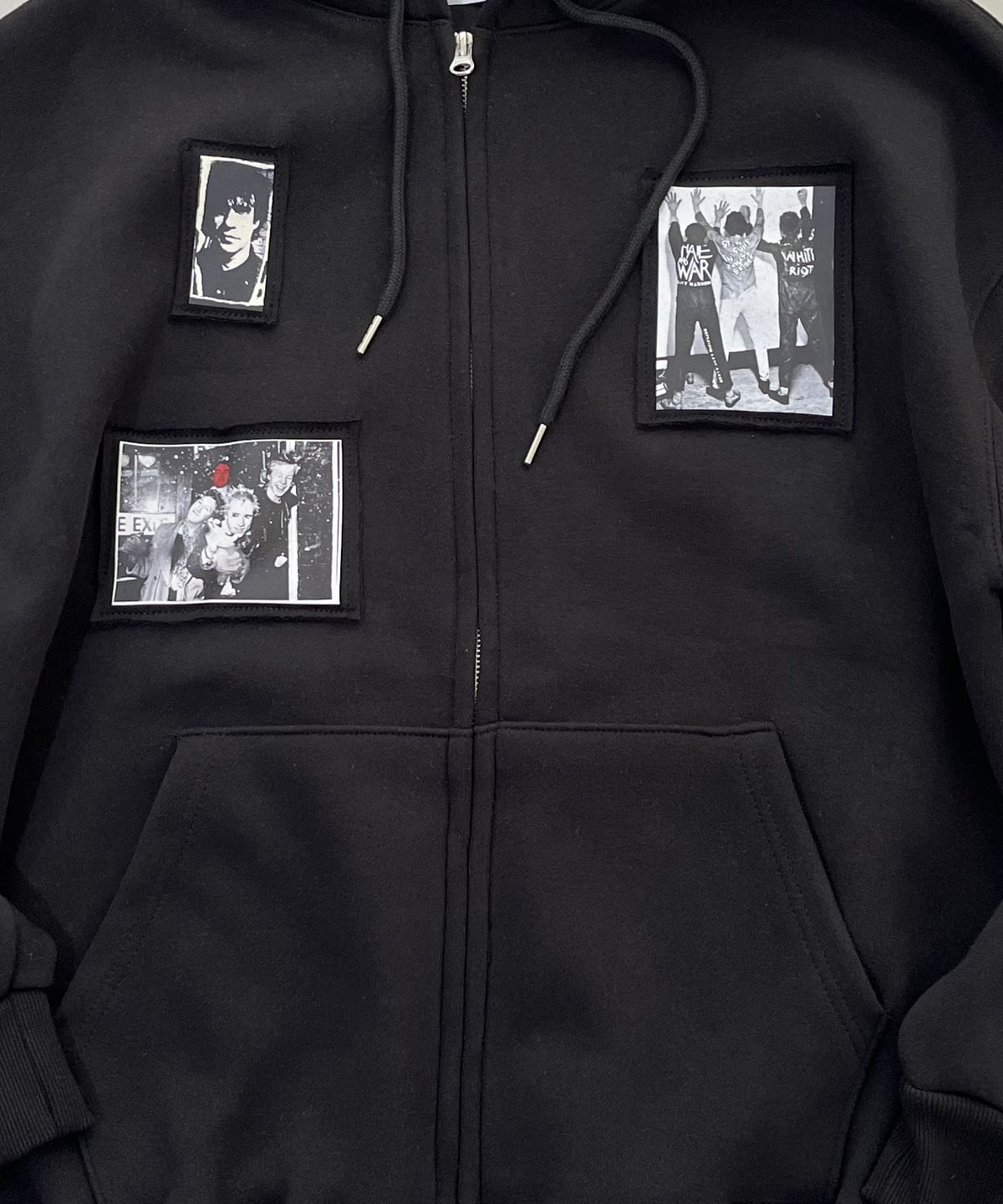 스케이터락(SK8ER ROCK) Riot Archive Sweat Hood Zip-Up (Black)