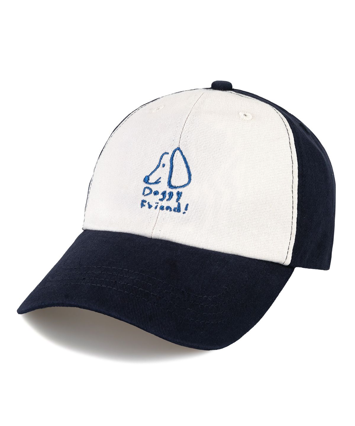 비치스앤 크림 키즈(BEACHESAND CREAM KIDS) 도기 투톤 배색 볼캡-네이비(Doggy shop Coloration two-tone Ball cap)