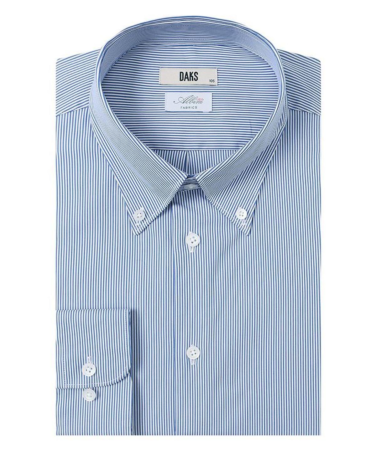 닥스셔츠(DAKS SHIRTS) 면혼방 스트라이프셔츠 레귤러핏 블루_DMA1SHDL191B1
