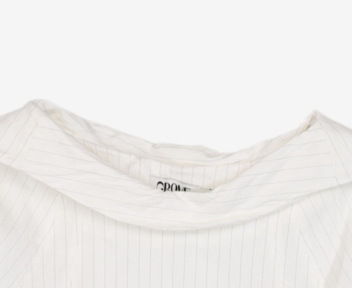 그로브(GROVE) ARIN BOAT NECK BLOUSE (2COLOR) FREE