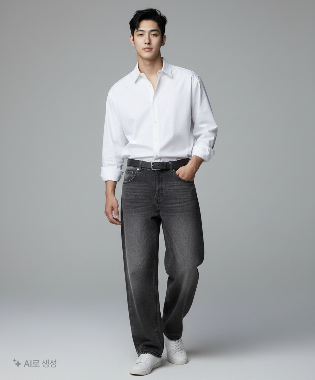 와르(WAAR) 청/데님 팬츠 L