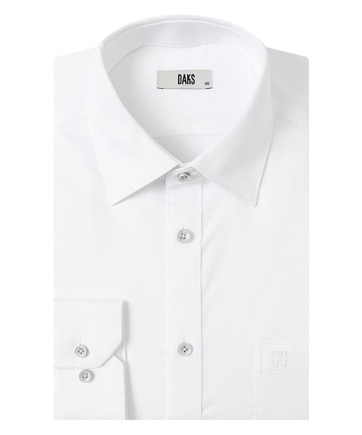 닥스셔츠(DAKS SHIRTS) 노케어 레이온혼방 솔리드 셔츠 레귤러핏 화이트_DMA1SHDL112A1
