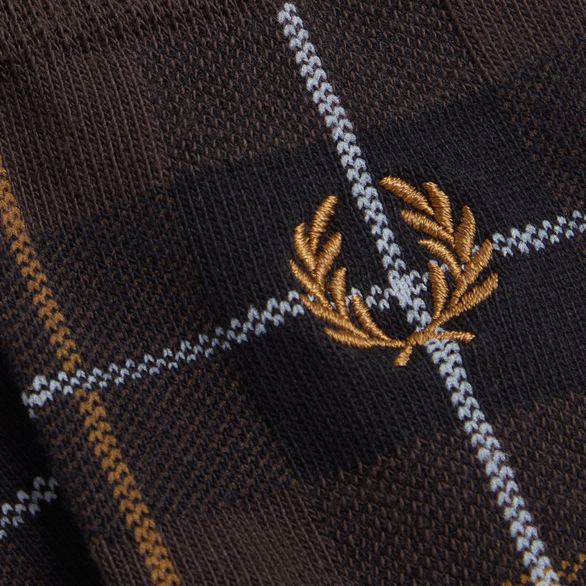 프레드페리(FRED PERRY) 타탄 삭스 - 리치브라운 CFPU2G33333-33C