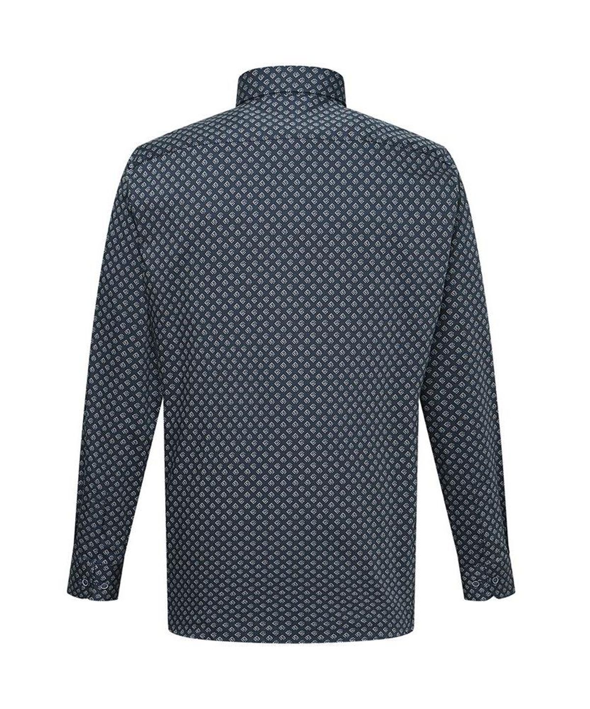 닥스셔츠(DAKS SHIRTS) 면100 프린트셔츠 컴포트슬림핏 네이비_DMA1SHDL281N1