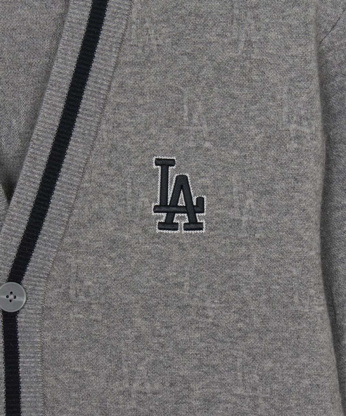 엠엘비(MLB) 클래식 모노그램 톤톤 가디건 LA (Melange Grey)