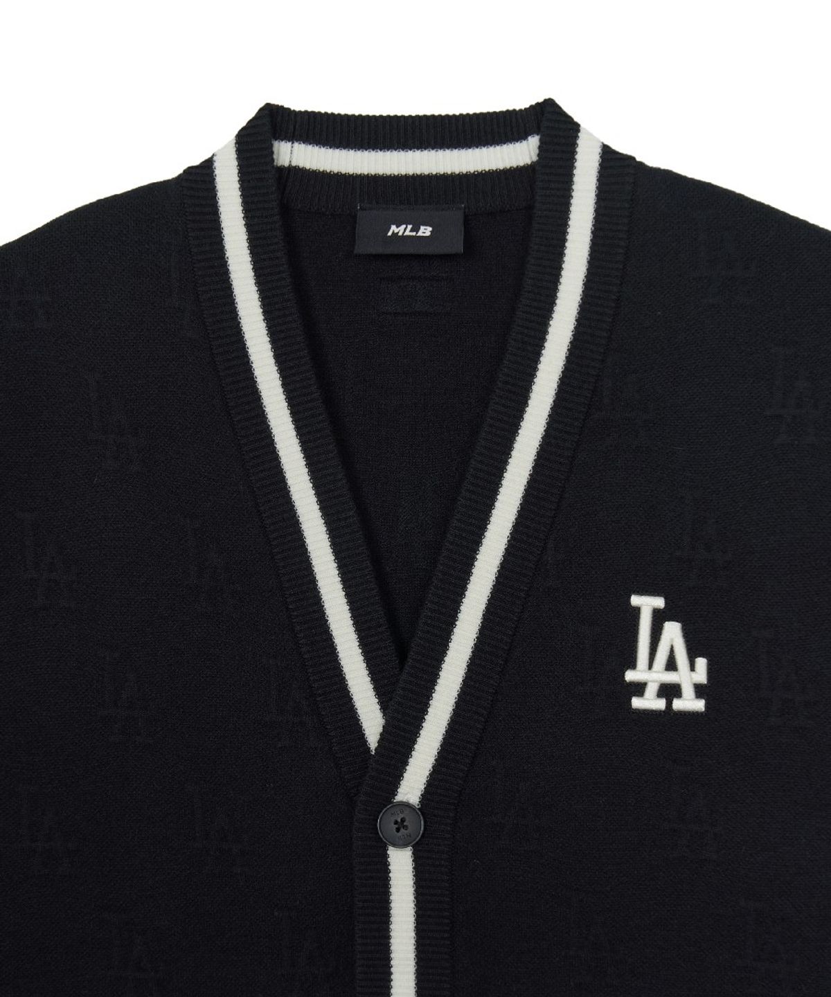 엠엘비(MLB) 클래식 모노그램 톤톤 가디건 LA (Black)