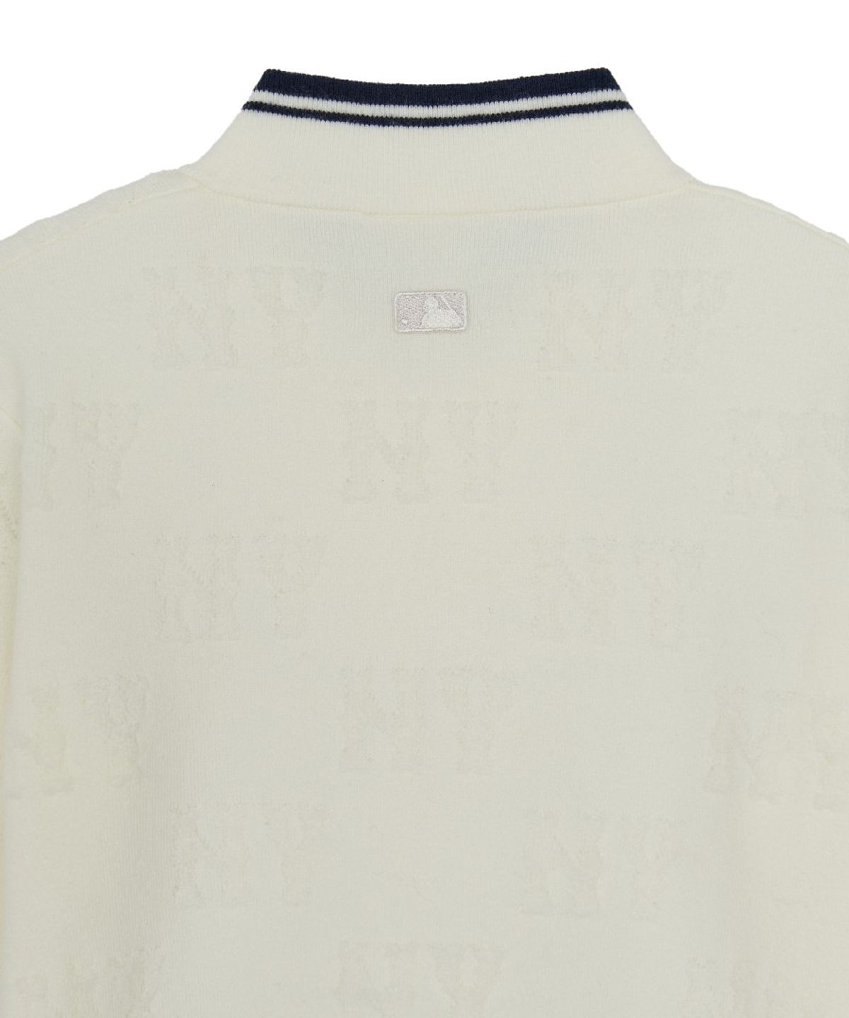엠엘비(MLB) 여성 클래식 모노그램 톤톤 부클 집업 가디건 NY (Cream)