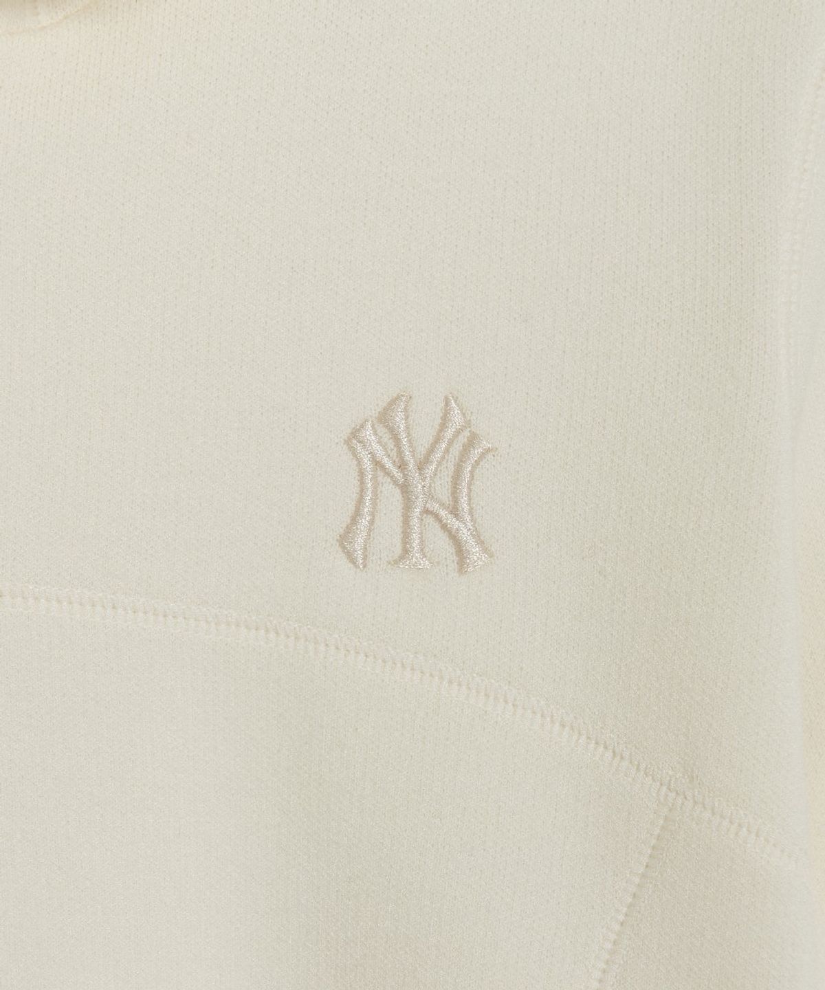 엠엘비(MLB) 여성 베이직 스포티브 후드집업 가디건 NY (Cream)