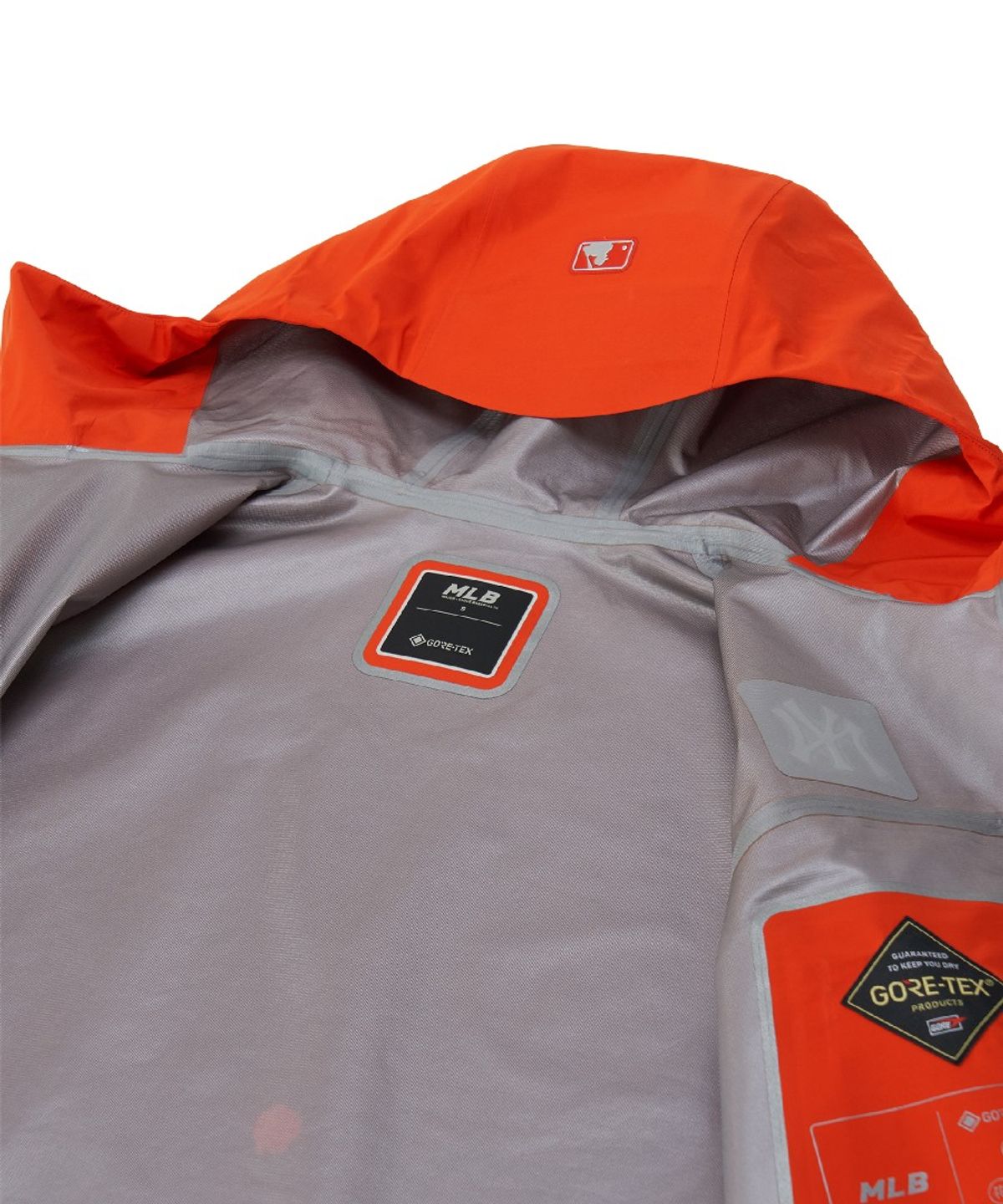 엠엘비(MLB) 고어텍스 립스탑 3L 바람막이 NY (Neon Orange)