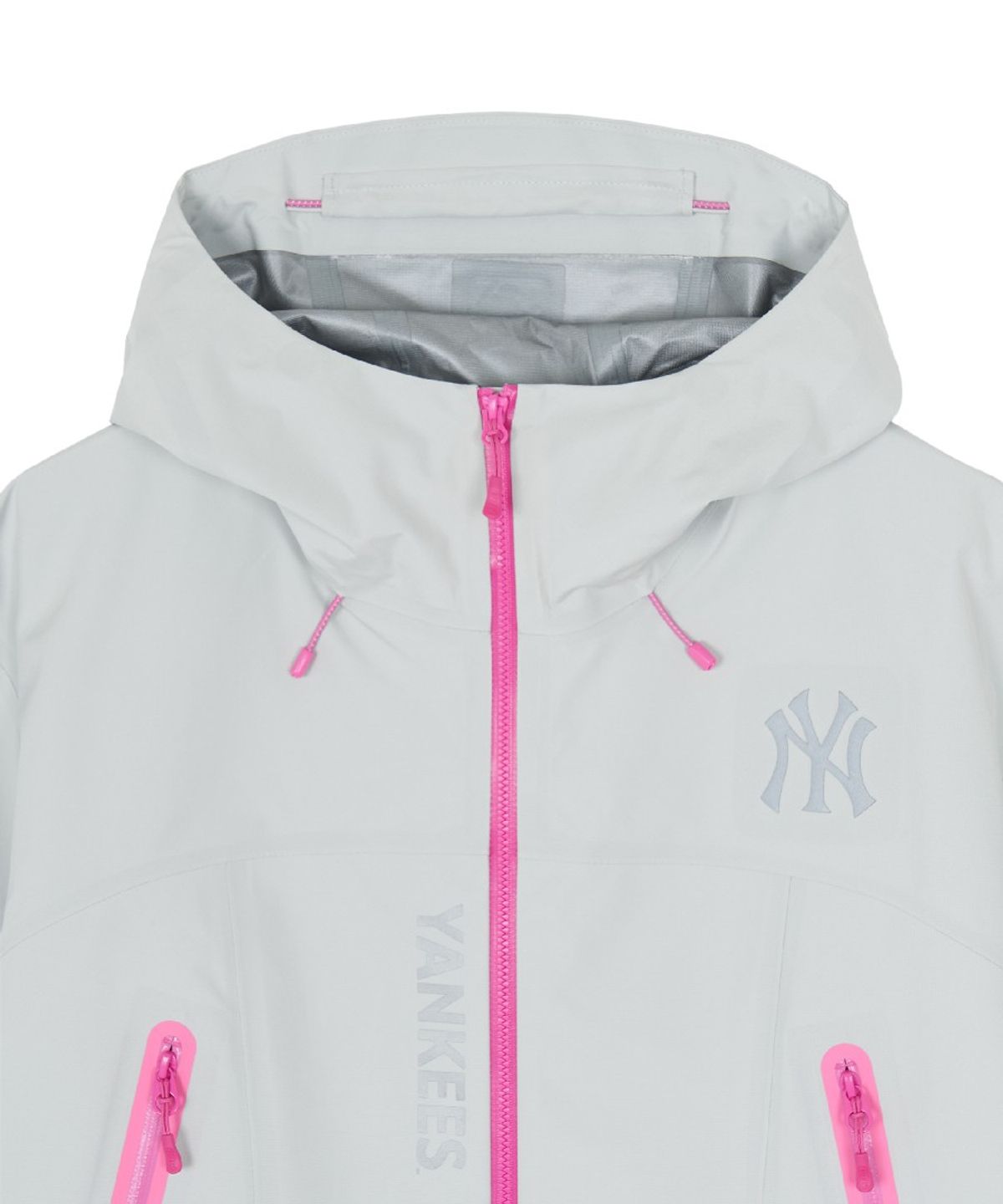 엠엘비(MLB) 여성 고어텍스 립스탑 3L 크롭 바람막이 NY (Ptn.Cream)