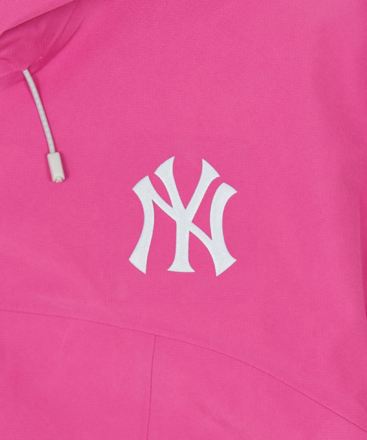 엠엘비(MLB) 여성 고어텍스 립스탑 3L 크롭 바람막이 NY (Neon Magenta)