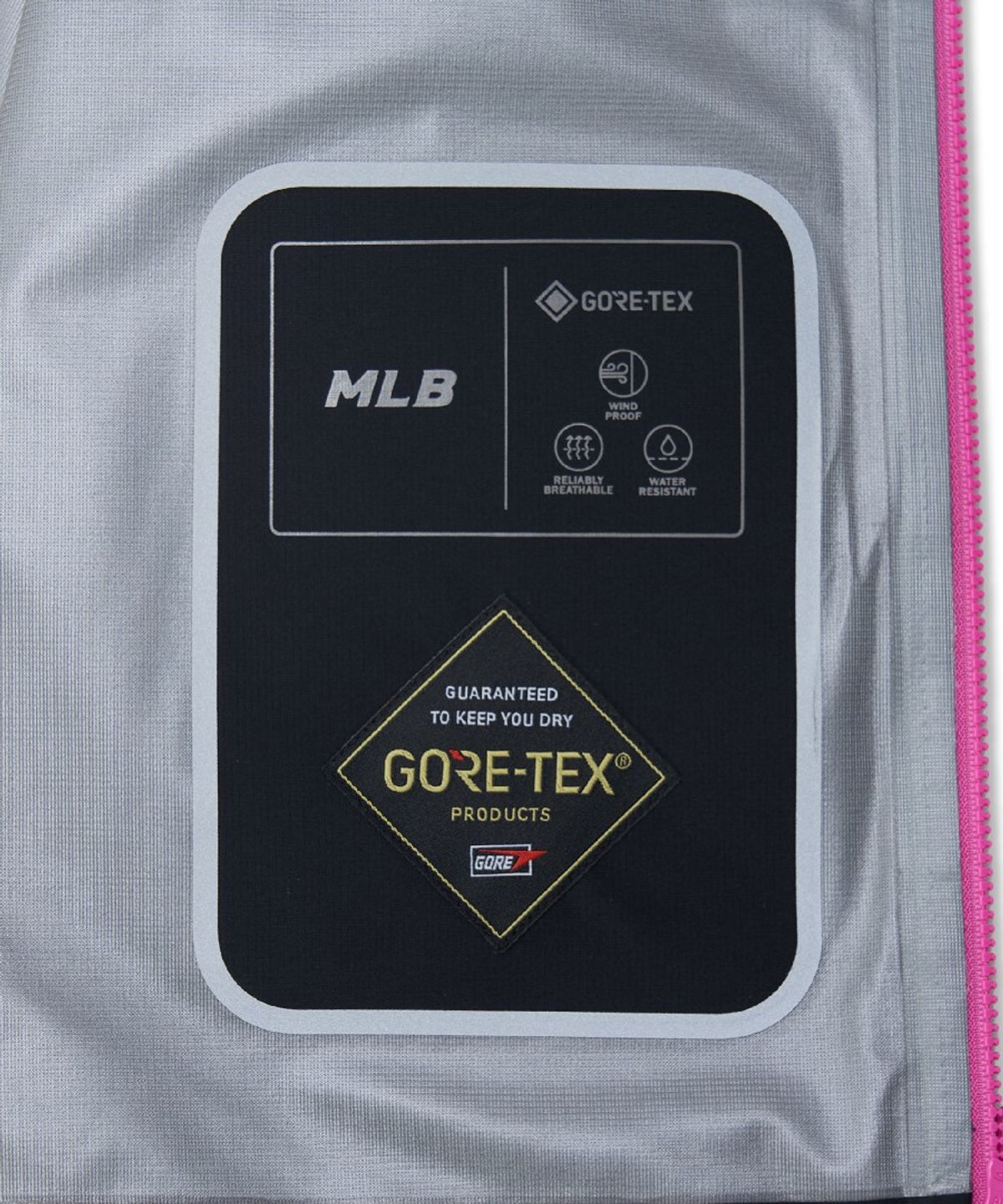 엠엘비(MLB) 여성 고어텍스 립스탑 3L 크롭 바람막이 NY (Black)