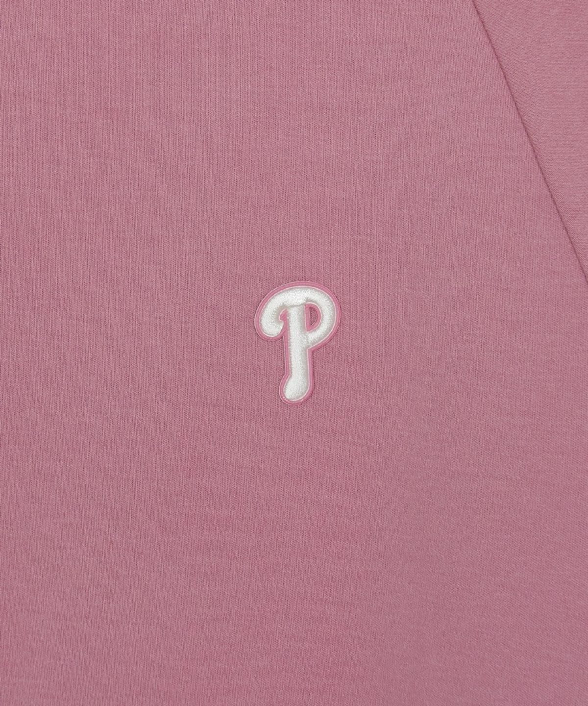 엠엘비(MLB) 여성 바시티 스포티브 리본 오프숄더 맨투맨 PHI (D.Pink)
