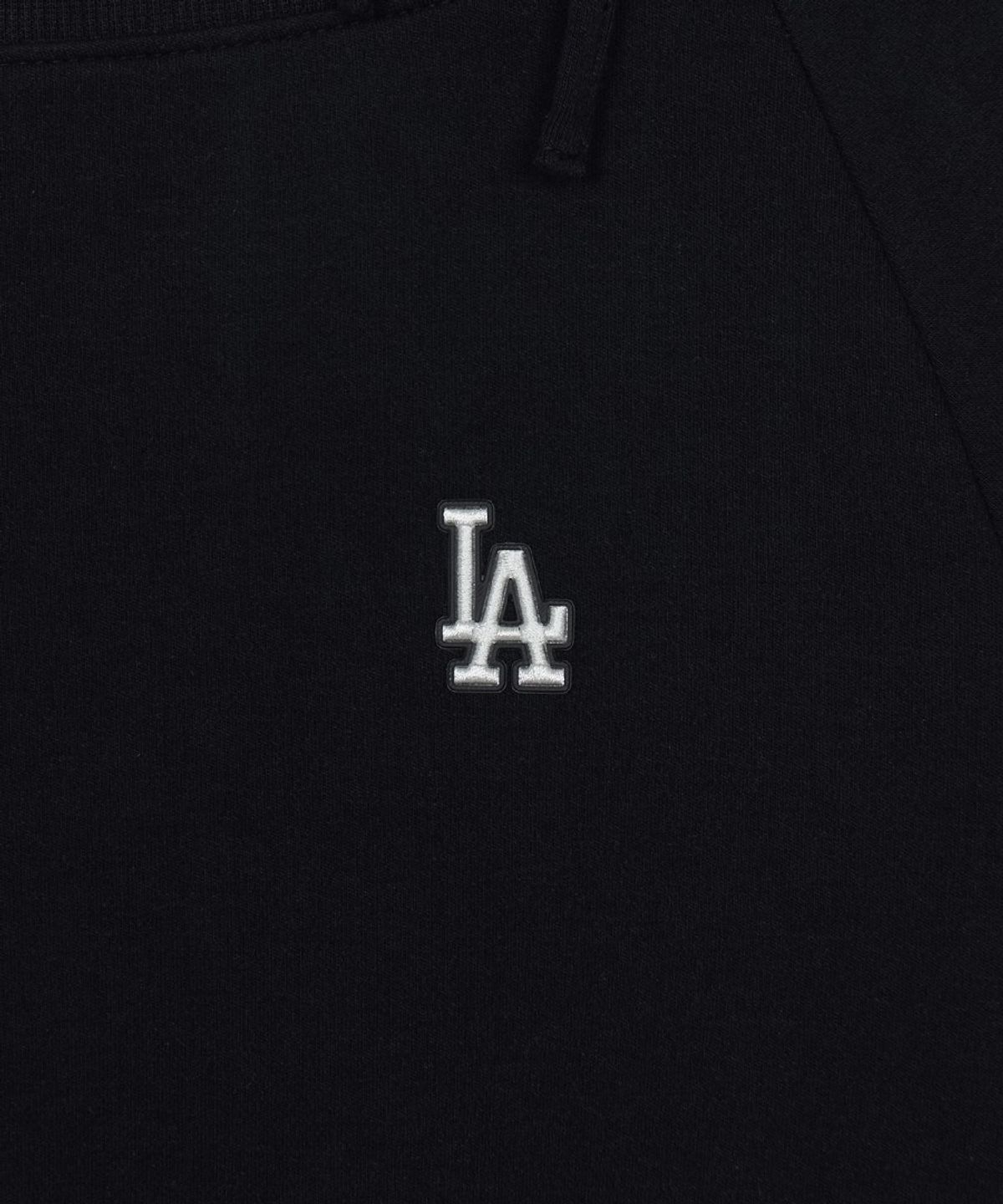 엠엘비(MLB) 여성 바시티 스포티브 리본 오프숄더 맨투맨 LA (Black)