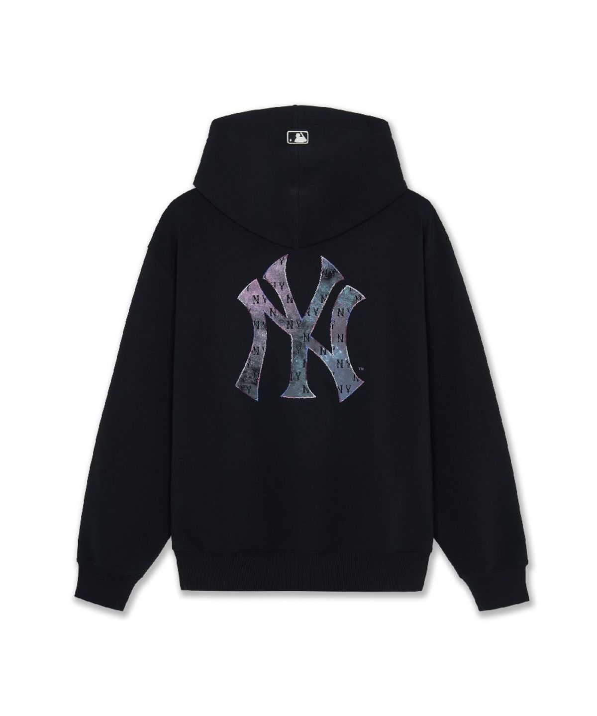 엠엘비(MLB) 모노그램 빈티지 빅럭스 후드티 NY (Black)