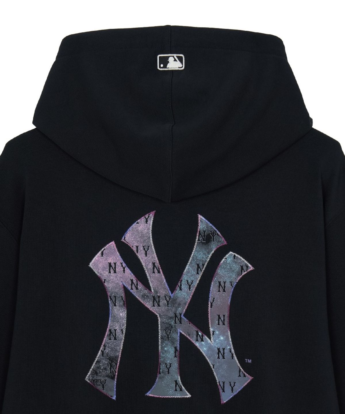 엠엘비(MLB) 모노그램 빈티지 빅럭스 후드티 NY (Black)