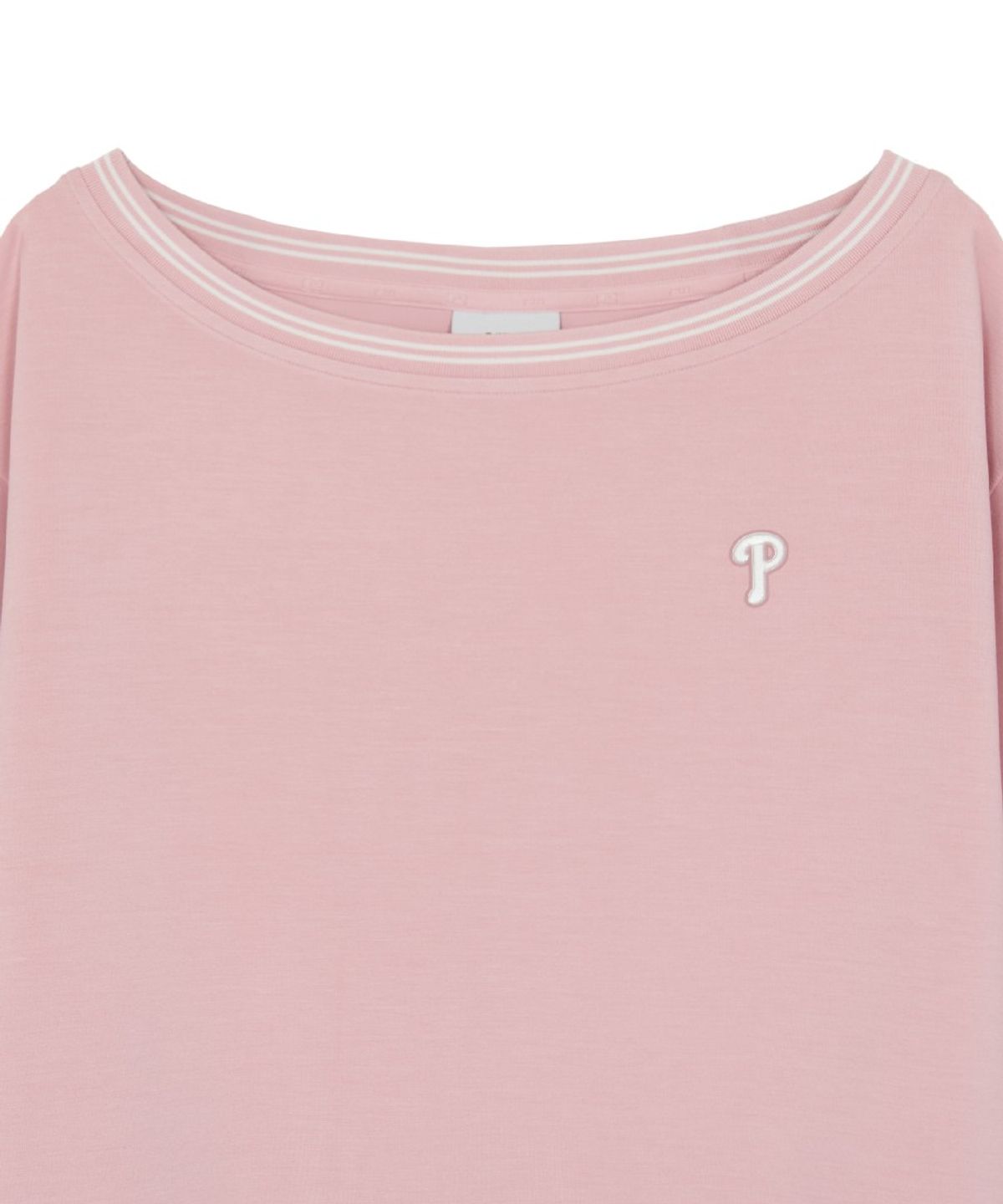 엠엘비(MLB) 여성 바시티 레이스 테잎 오프숄더 맨투맨 PHI (L.Pink)