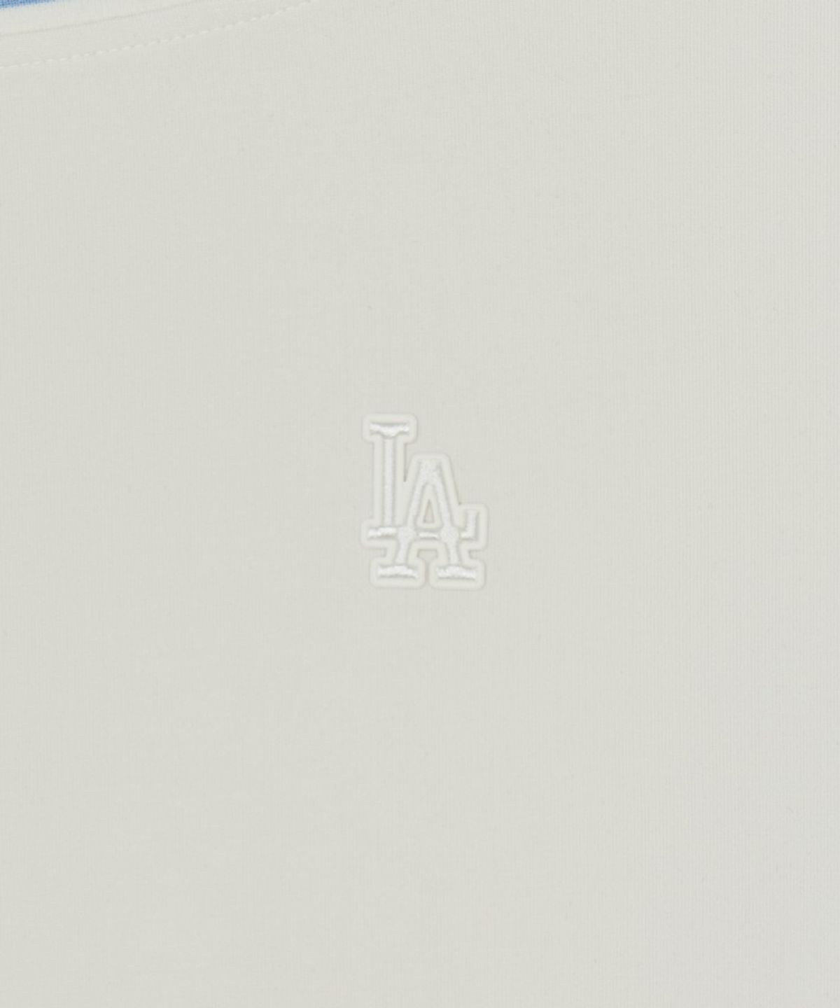 엠엘비(MLB) 여성 바시티 레이스 테잎 오프숄더 맨투맨 LA (Cream)