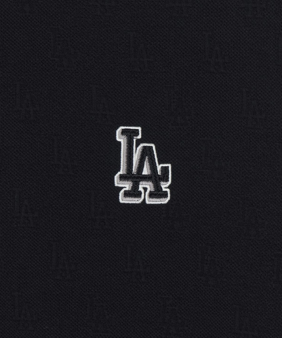 엠엘비(MLB) 클래식 모노그램 톤톤 자카드 맨투맨 LA (Black)