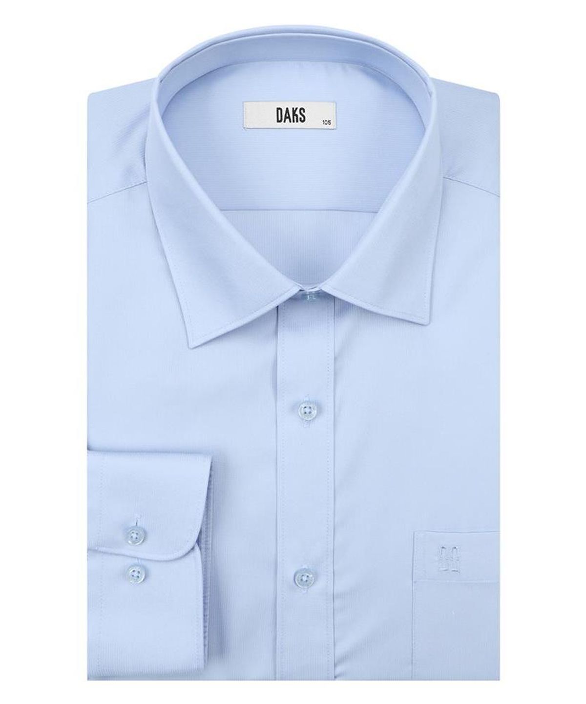 닥스셔츠(DAKS SHIRTS) 이지케어 폴리혼방 솔리드 셔츠 레귤러핏 블루_DLA2SHDL411B1