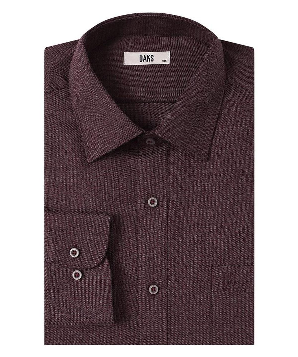 닥스셔츠(DAKS SHIRTS) 이지케어 폴리혼방 솔리드 셔츠 레귤러핏 레드_DLA2SHDL426R1
