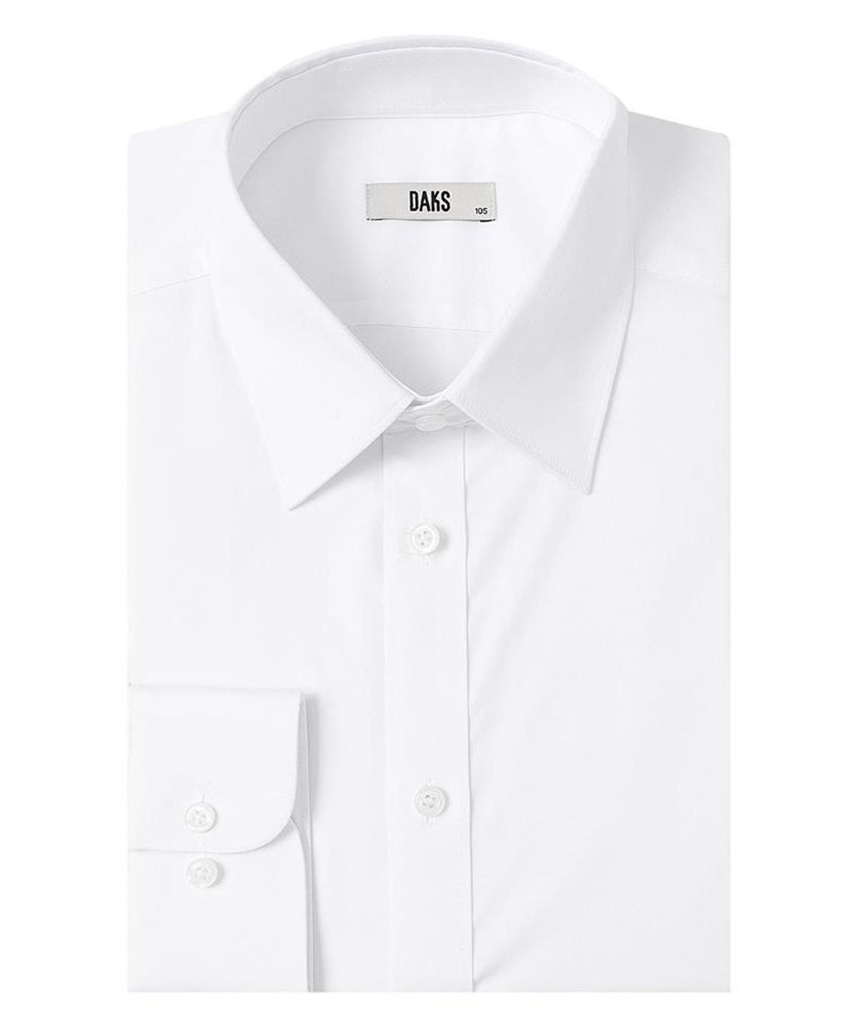 닥스셔츠(DAKS SHIRTS) 노케어 레이온혼방 솔리드 셔츠 레귤러핏 화이트_DMA1SHDL107A1