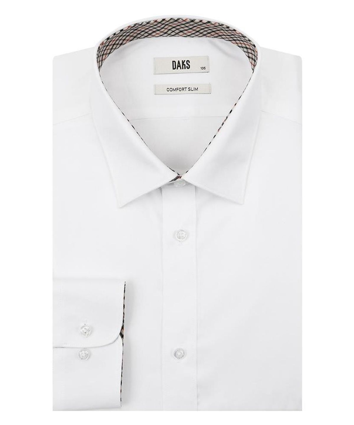 닥스셔츠(DAKS SHIRTS) 이지케어 면혼방 솔리드 셔츠 컴포트슬림핏 화이트_DMA1SHDL202A1