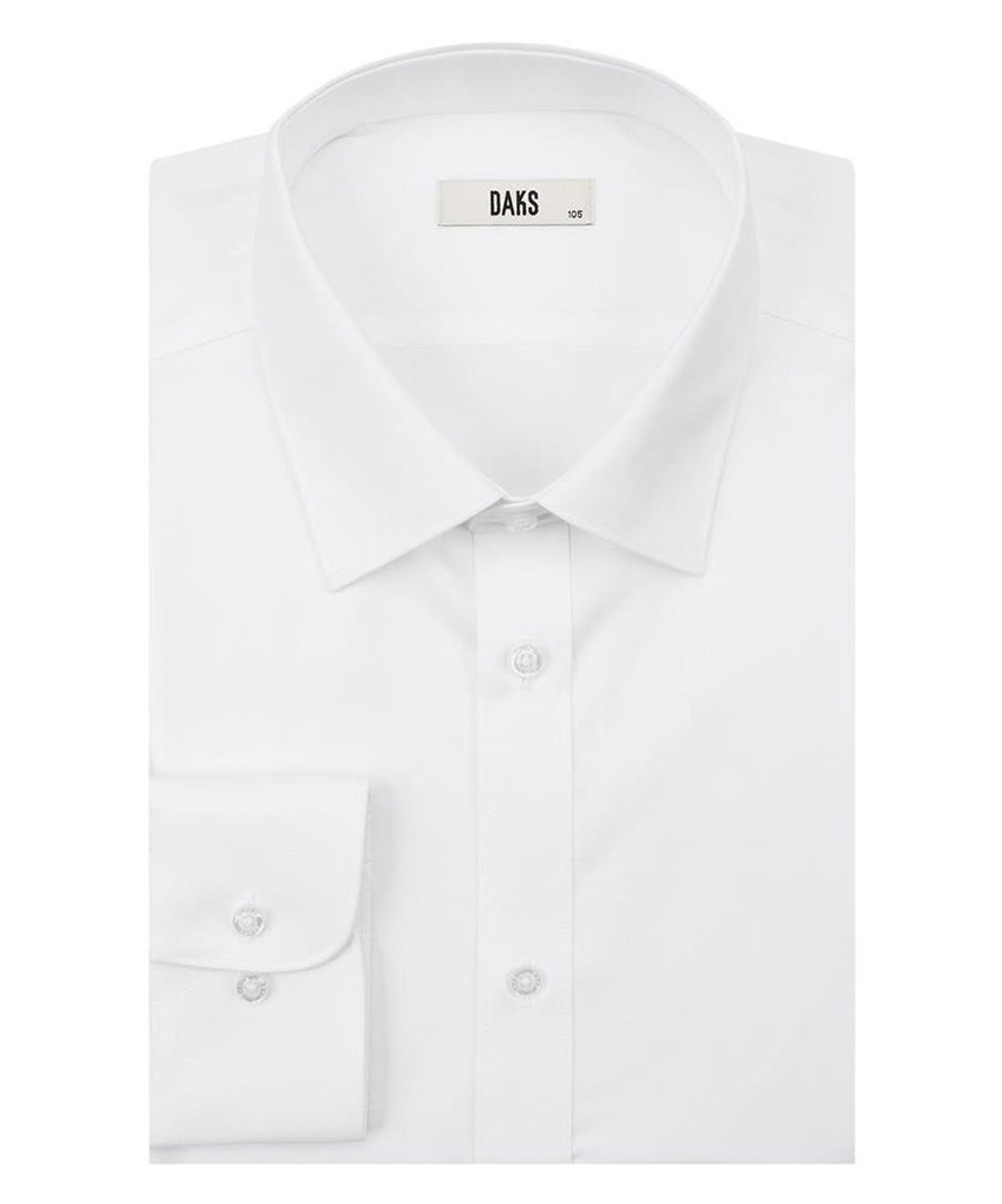 닥스셔츠(DAKS SHIRTS) 이지케어 면혼방 솔리드 셔츠 레귤러핏 화이트_DMA1SHDL102A1