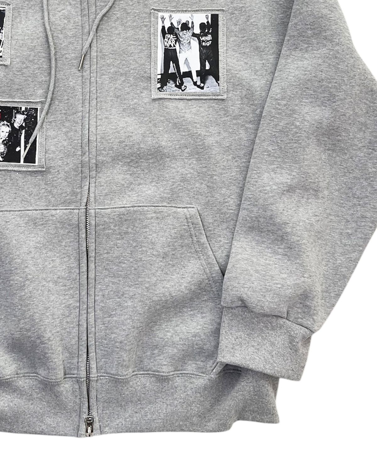 스케이터락(SK8ER ROCK) Riot Archive Sweat Hood Zip-Up (Melange gray)