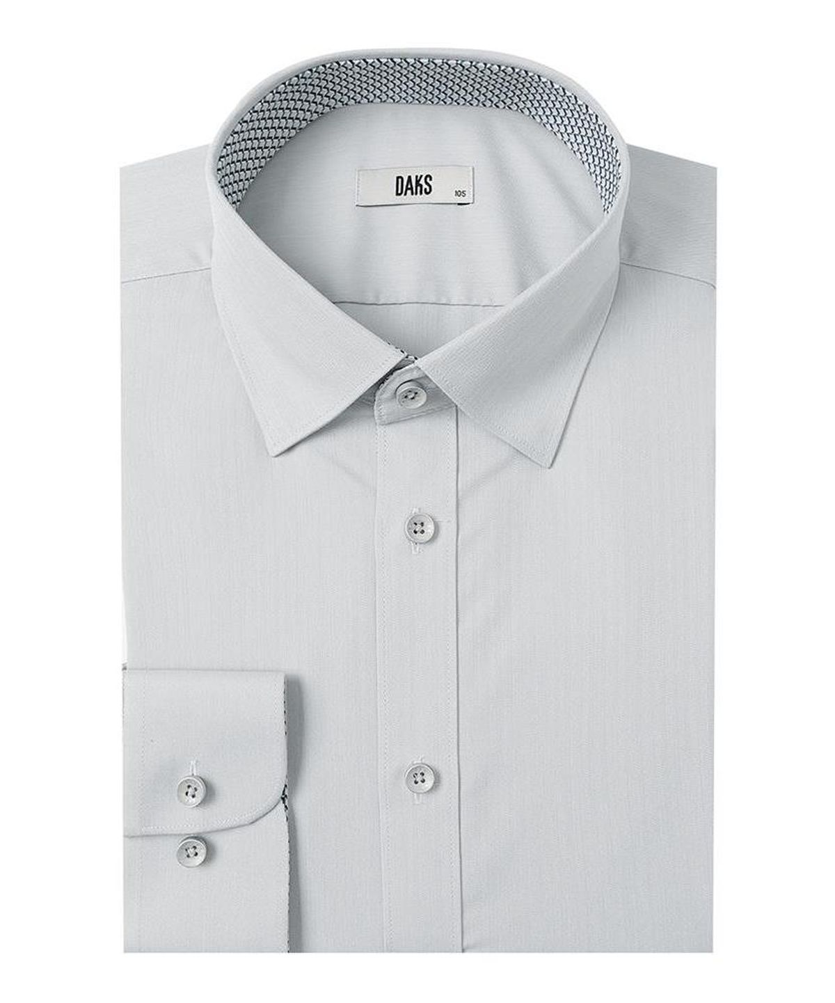 닥스셔츠(DAKS SHIRTS) 노케어 레이온혼방 솔리드 셔츠 레귤러핏 그레이_DMA1SHDL113G1
