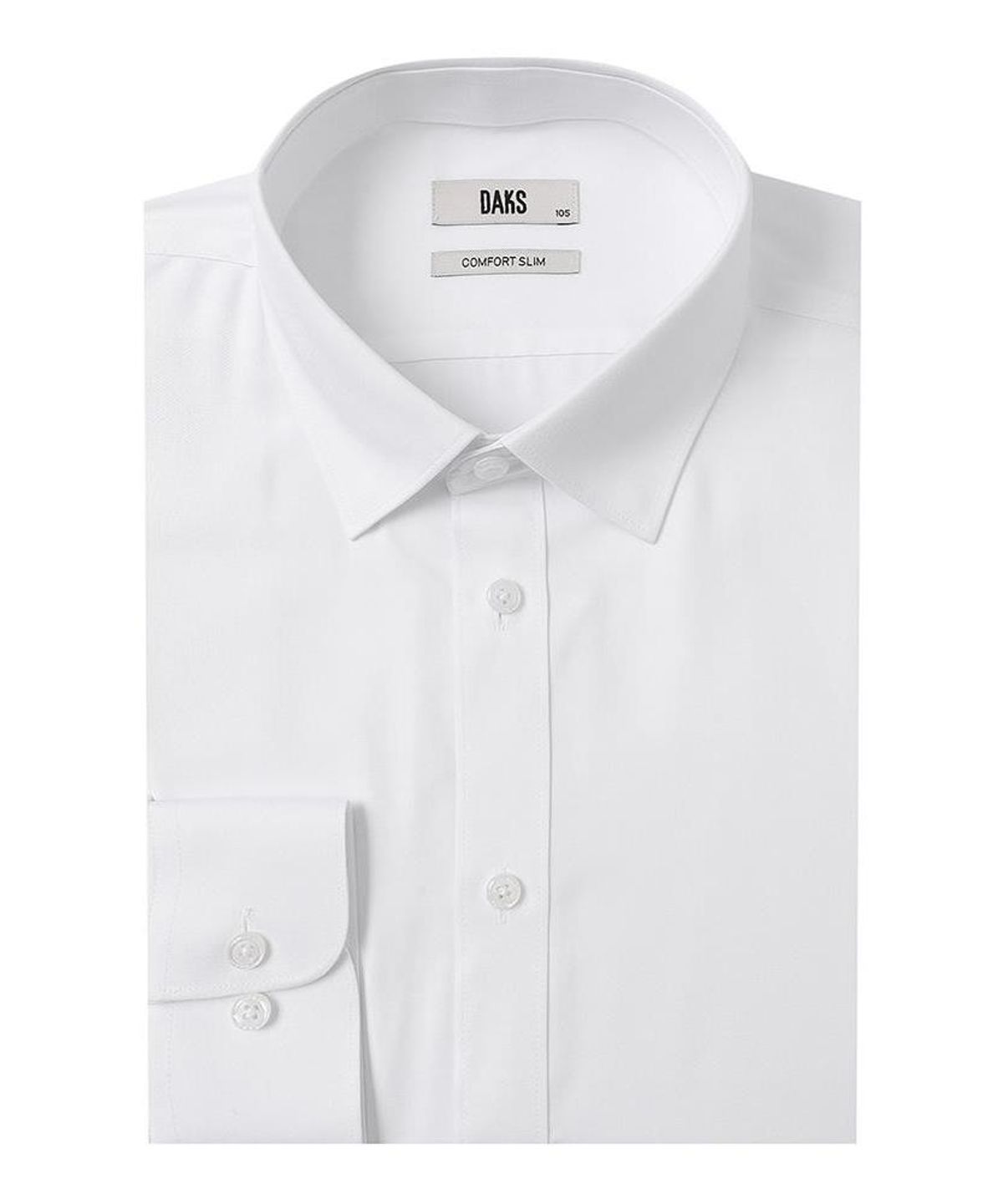 닥스셔츠(DAKS SHIRTS) 노케어 레이온혼방 솔리드 셔츠 컴포트슬림핏 화이트_DMA1SHDL203A1