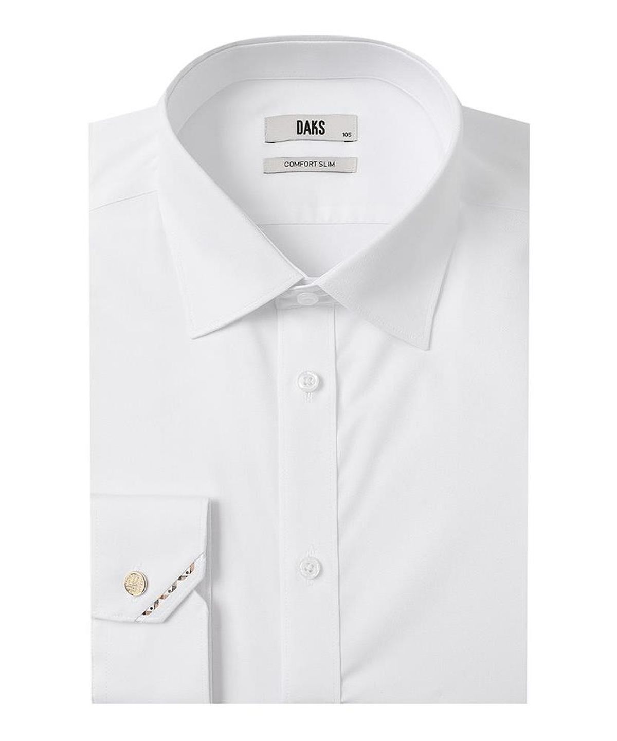 닥스셔츠(DAKS SHIRTS) 노케어 레이온혼방 솔리드 셔츠 컴포트슬림핏 화이트_DMA1SHDL212A1